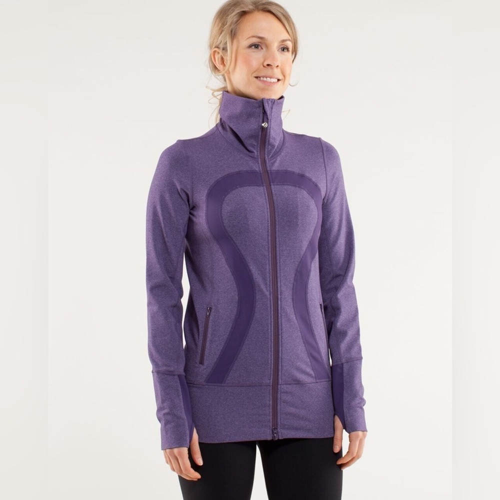 Purple in stride jacket size 6!!! Heathered purple